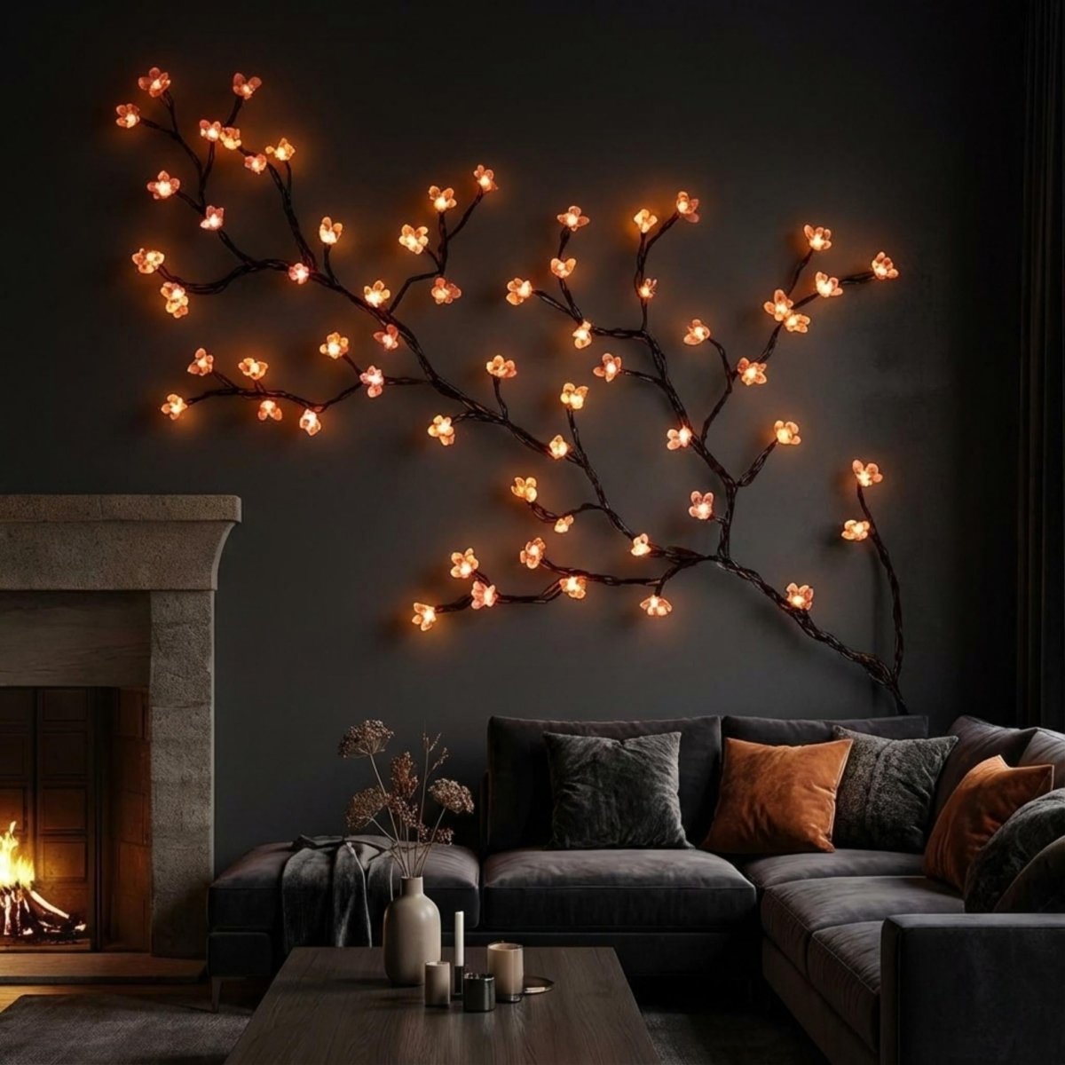 WillowGlow LED Wandtaklamp | Decoratieve Verlichte Wandkunst