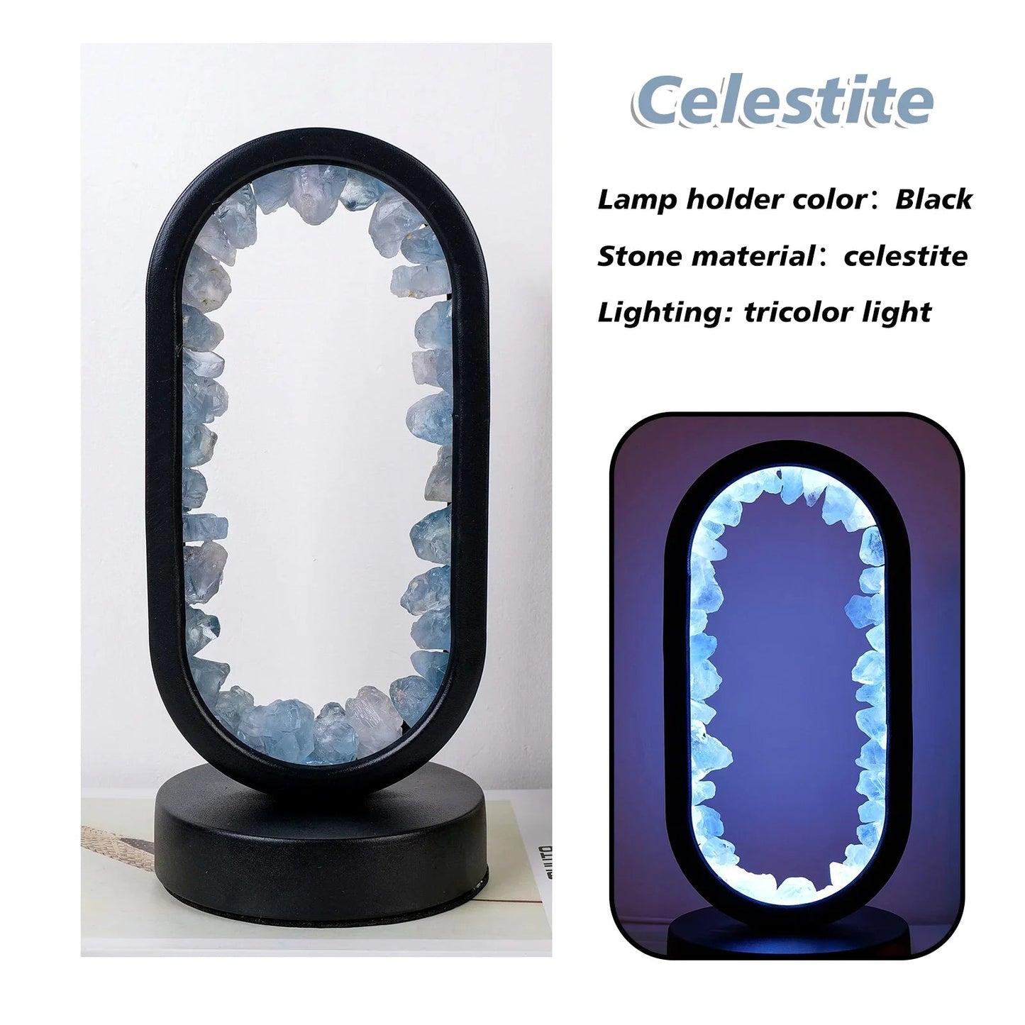 KristalGloed – Handgemaakte amethist sfeerlamp voor ontspanning en rust