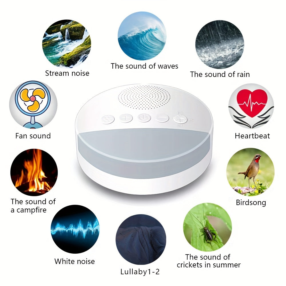 DreamWave White Noise Machine – Rustgevende Geluidstherapie met Timer