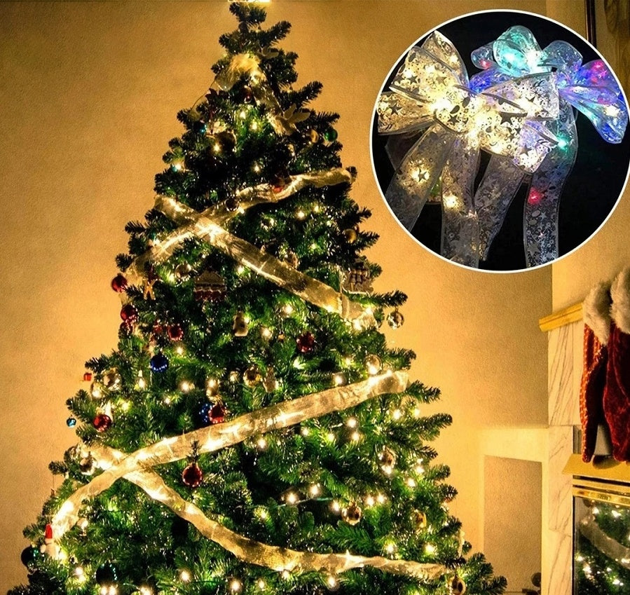 Decoratief Lint met Kleurrijke LED Verlichting – 5cm Breed Stoffen Lichtlint