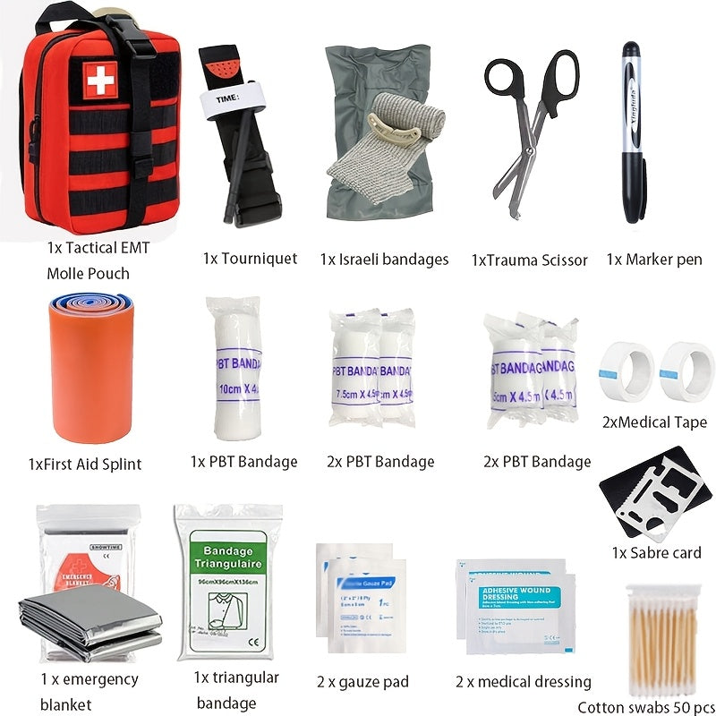 TravelAid EHBO Kit – Compacte Eerste Hulp Set voor Reizen & Outdoor