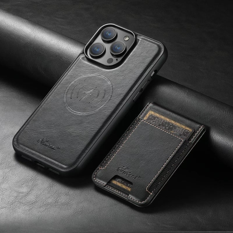 LuxCase Leren Telefoonhoes met Kaartsleuf en Standaard – Geschikt voor iPhone