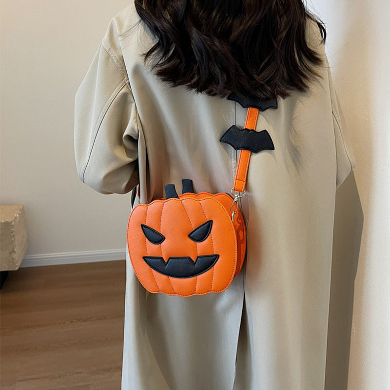 Halloween Messenger Bag – Minimalistische Schoudertas in Effen Kleuren