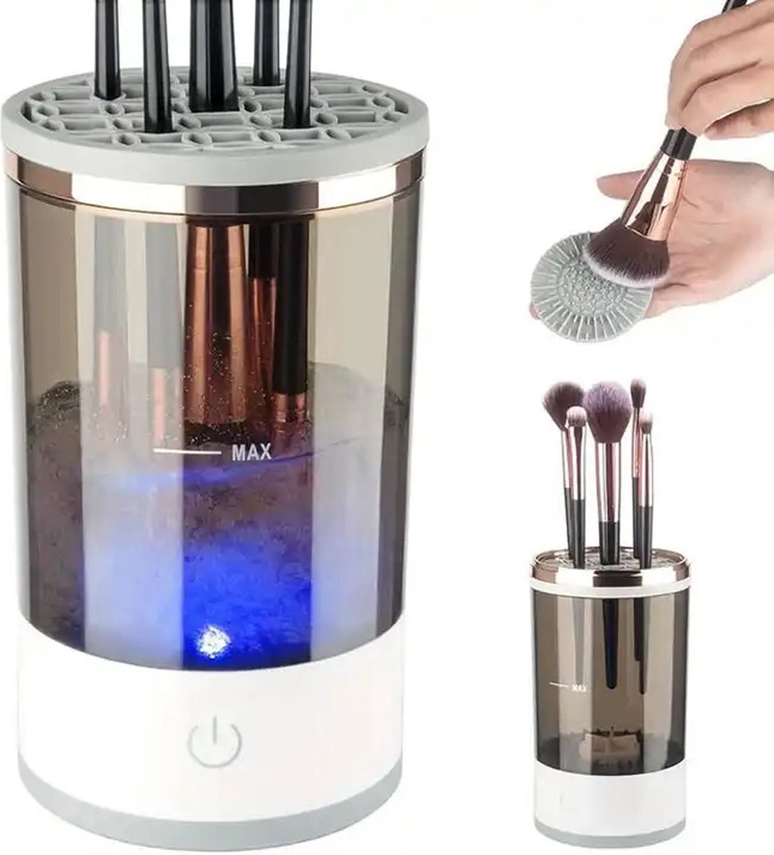 CleanEase Automatische Make-upkwasten Reiniger – 3-in-1 Draagbaar & Oplaadbaar
