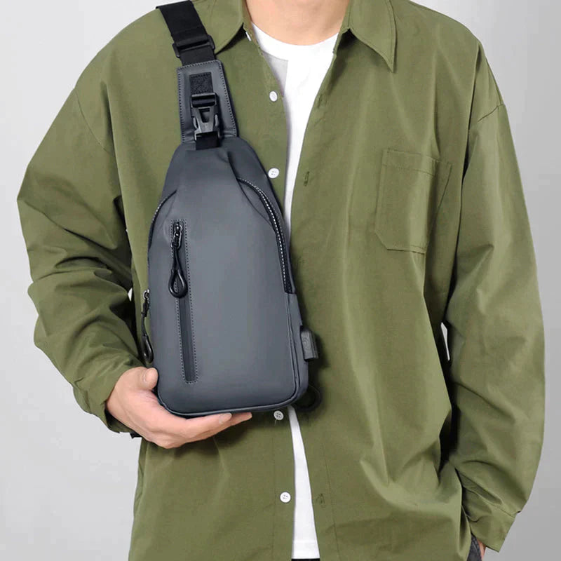 UrbanShield Waterdichte Crossbody Tas met Anti-Diefstal Design