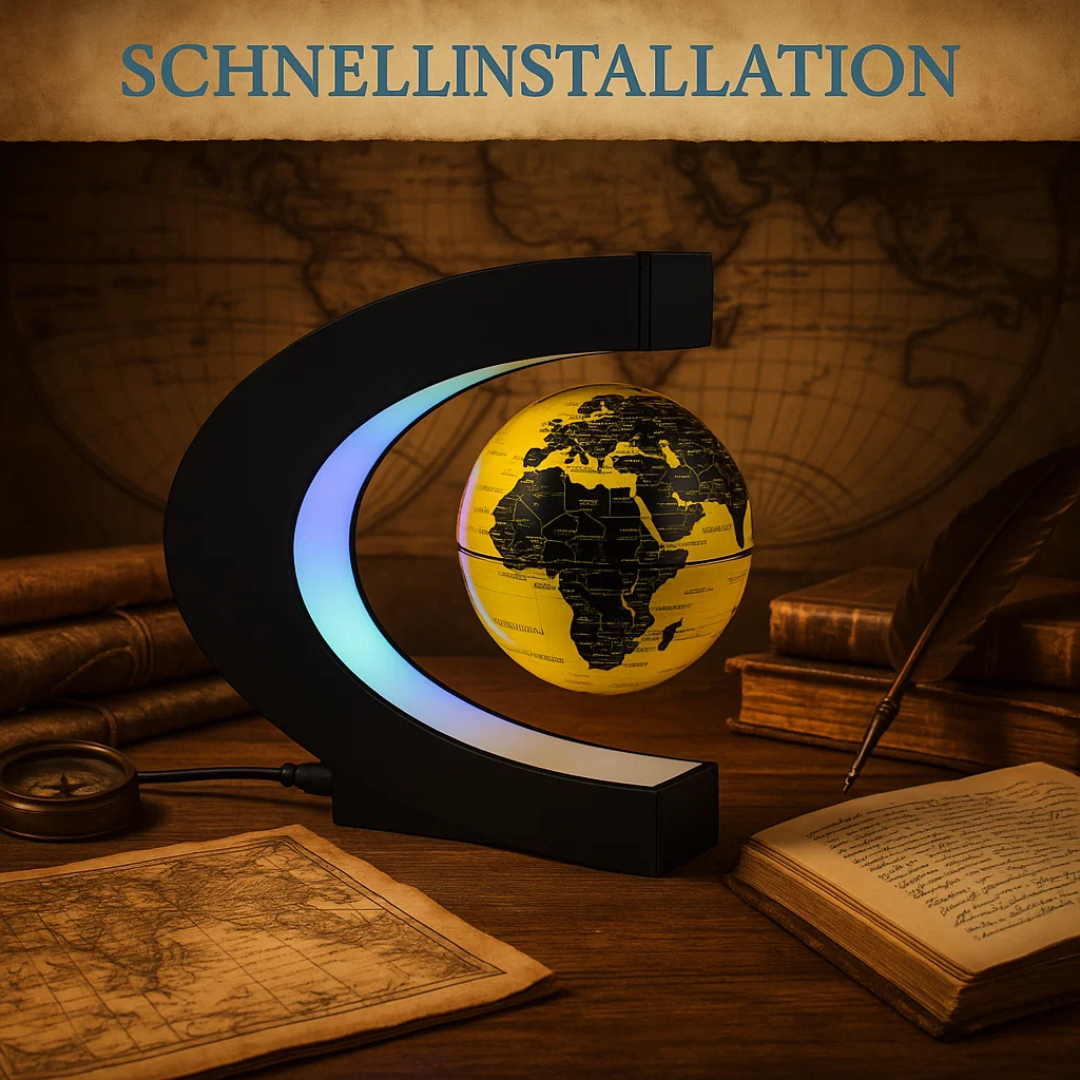 AstroGlobe LED Wereldbol – Zwevende Globe Lamp met Magnetische Ophanging
