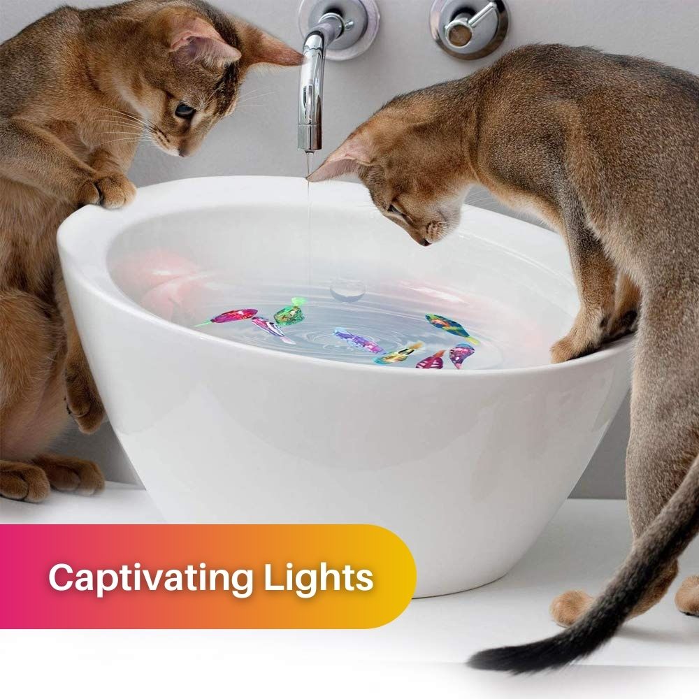 AquaPret Interactief Kattenspeelgoed – Bewegende Vis met Verlichting