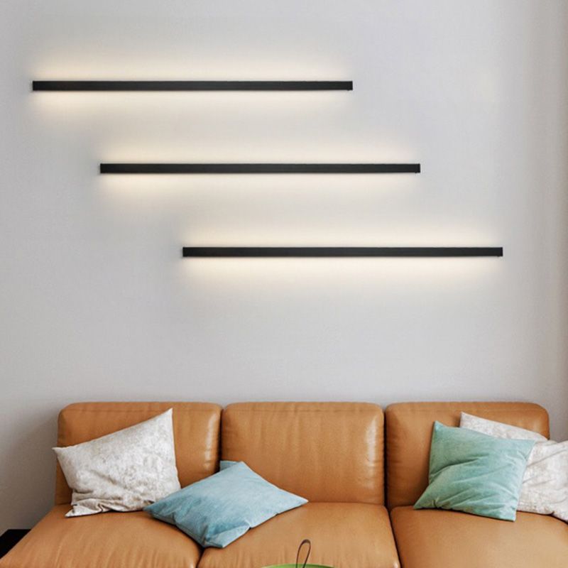 Moderne LED Wandlamp Lineair - Zwart en Energiezuinig