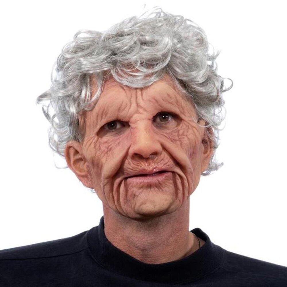 Griezelig Oudeman Masker – Realistisch Latex Halloween Masker voor Volwassenen