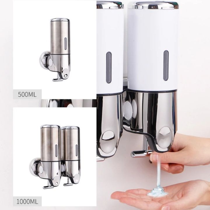 DuoPure Wanddispenser – Stijlvolle Zeepverdeler voor een Opgeruimde Badkamer