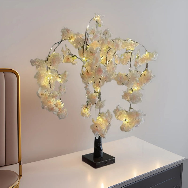 Sfeervolle Lichtboom met Rode Vogels – Flexibele LED Decoratieboom