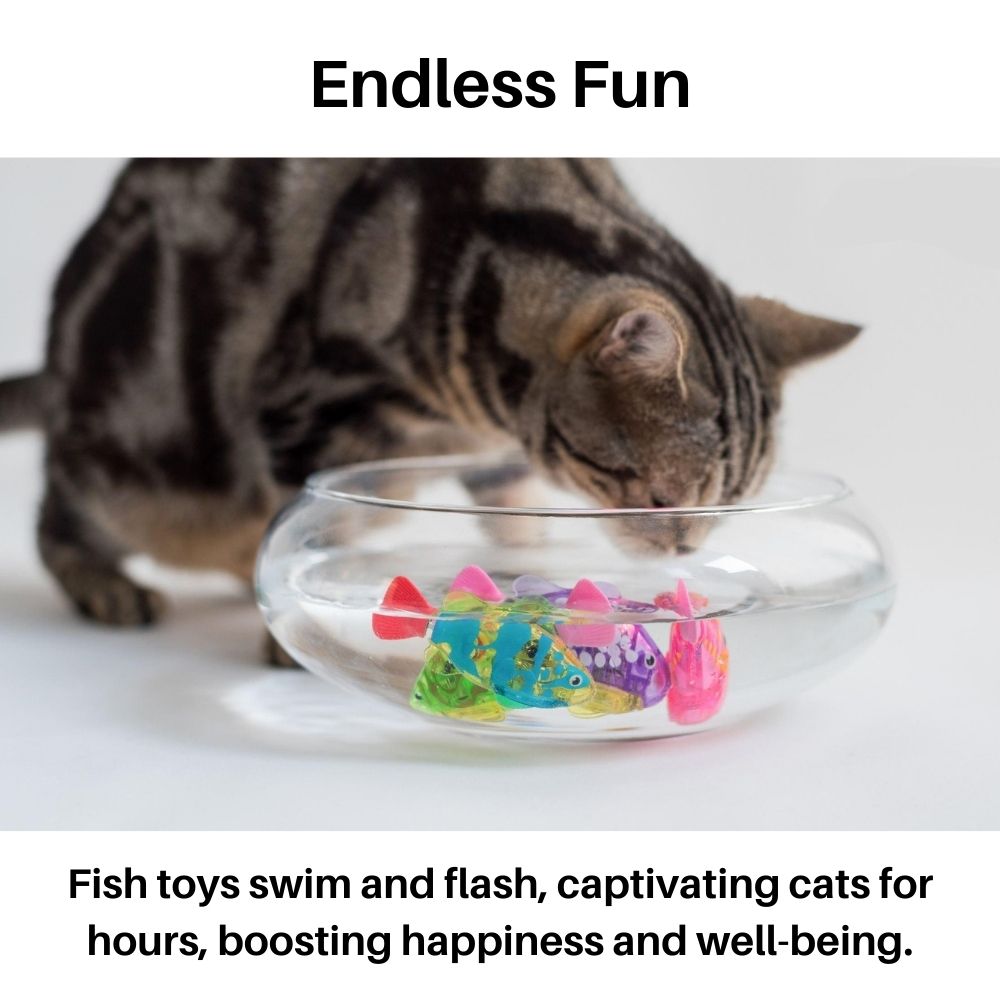 AquaPret Interactief Kattenspeelgoed – Bewegende Vis met Verlichting