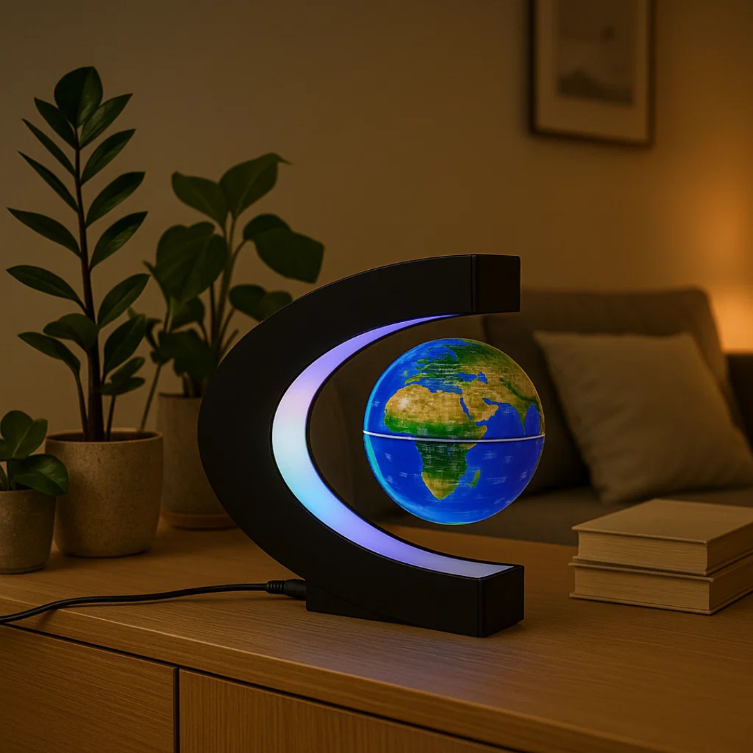 AstroGlobe LED Wereldbol – Zwevende Globe Lamp met Magnetische Ophanging
