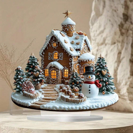 Stralend Peperkoekhuisje – Charmante kerst tafeldecoratie met verlichting