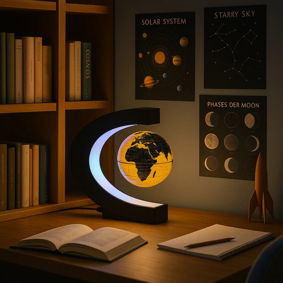 AstroGlobe LED Wereldbol – Zwevende Globe Lamp met Magnetische Ophanging