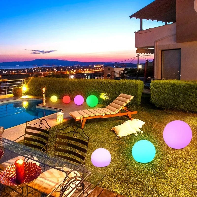 Waterdichte Zonne-Tuinbal Lampen – RGB LED Verlichting voor Buiten