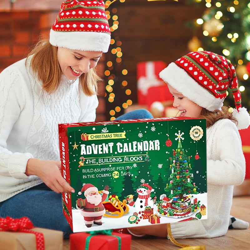 Kerstboom Bouw Adventskalender 2025 – Uniek Doe-Het-Zelf Kerstdecoratiepakket