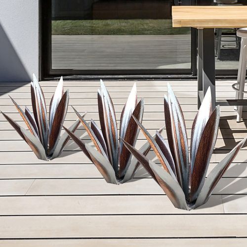 TerraVorm Metalen Agave Tuinbeeld voor Binnen en Buiten