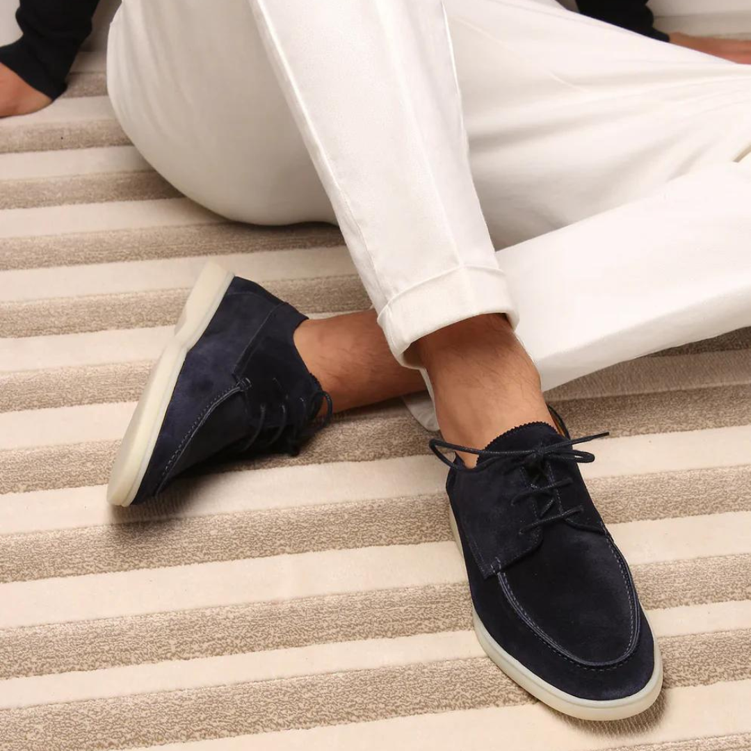 Luxe Leren Loafers met Veters voor Heren – Handgemaakt Comfort – Pieter Loafers