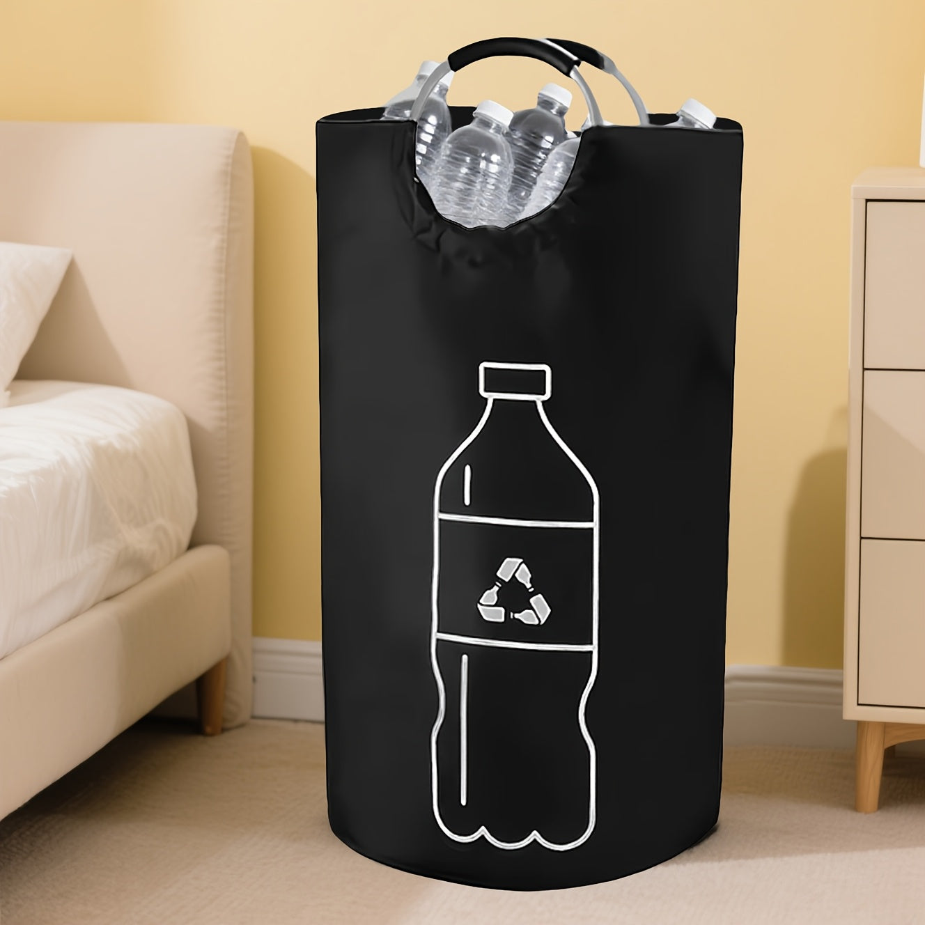 Grote Opvouwbare Recyclingbak – Duurzame Cilindrische Afval- en Opbergoplossing