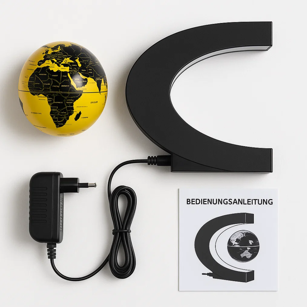 AstroGlobe LED Wereldbol – Zwevende Globe Lamp met Magnetische Ophanging