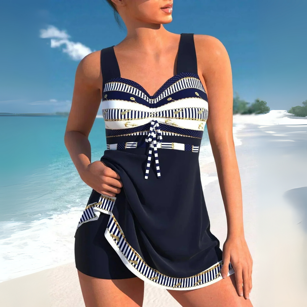 Dames Tankini Set met Buikcontrole en Verstelbare Bandjes – Comfortabele Strand- en Zwembadkleding