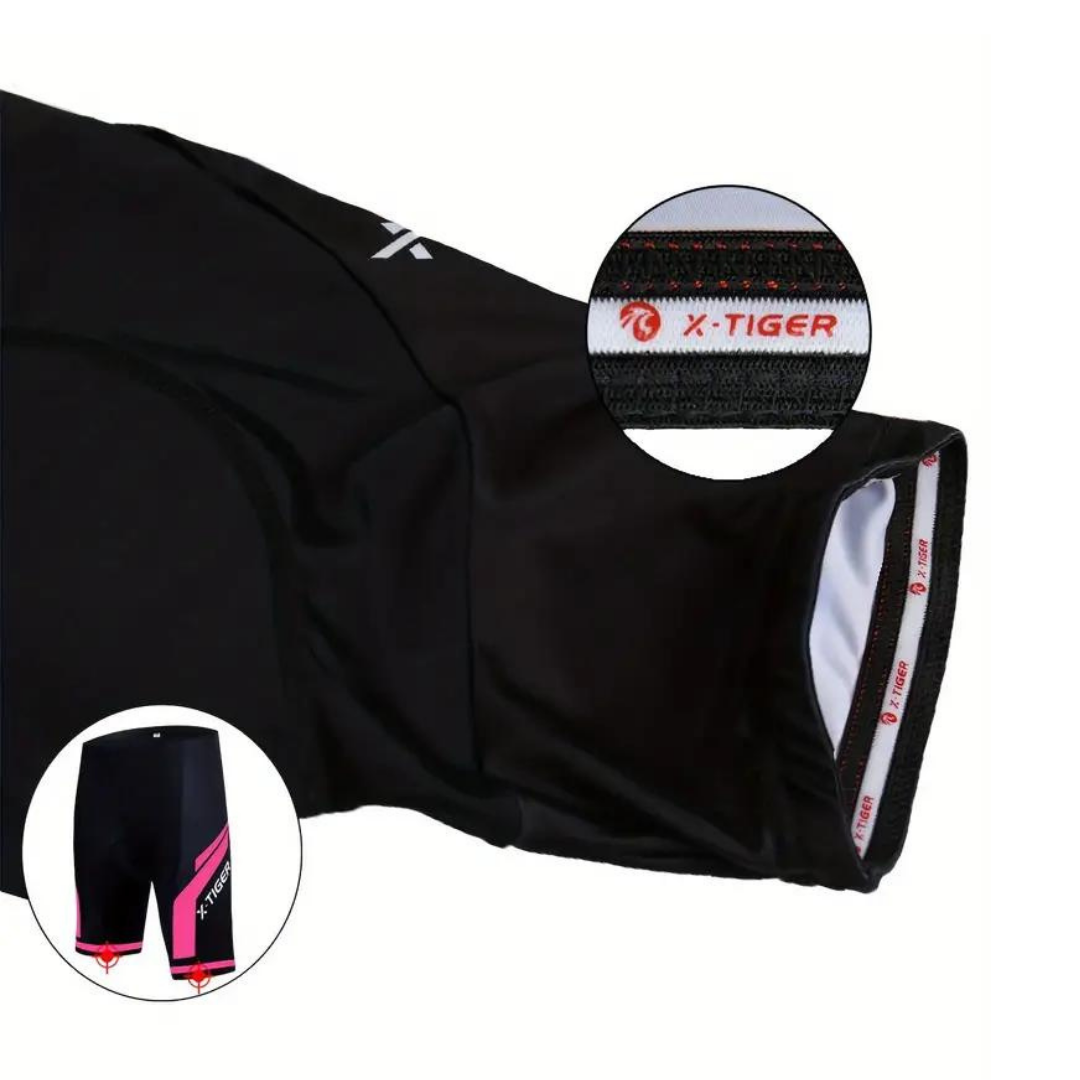 ZadelZacht dames fietsbroek met 3D-zeem – ademend, sneldrogend en anti-zadelpijn comfort voor lange ritten