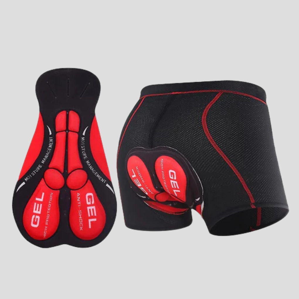 Gel-gevoerde fietsbroek unisex met ergonomische ondersteuning