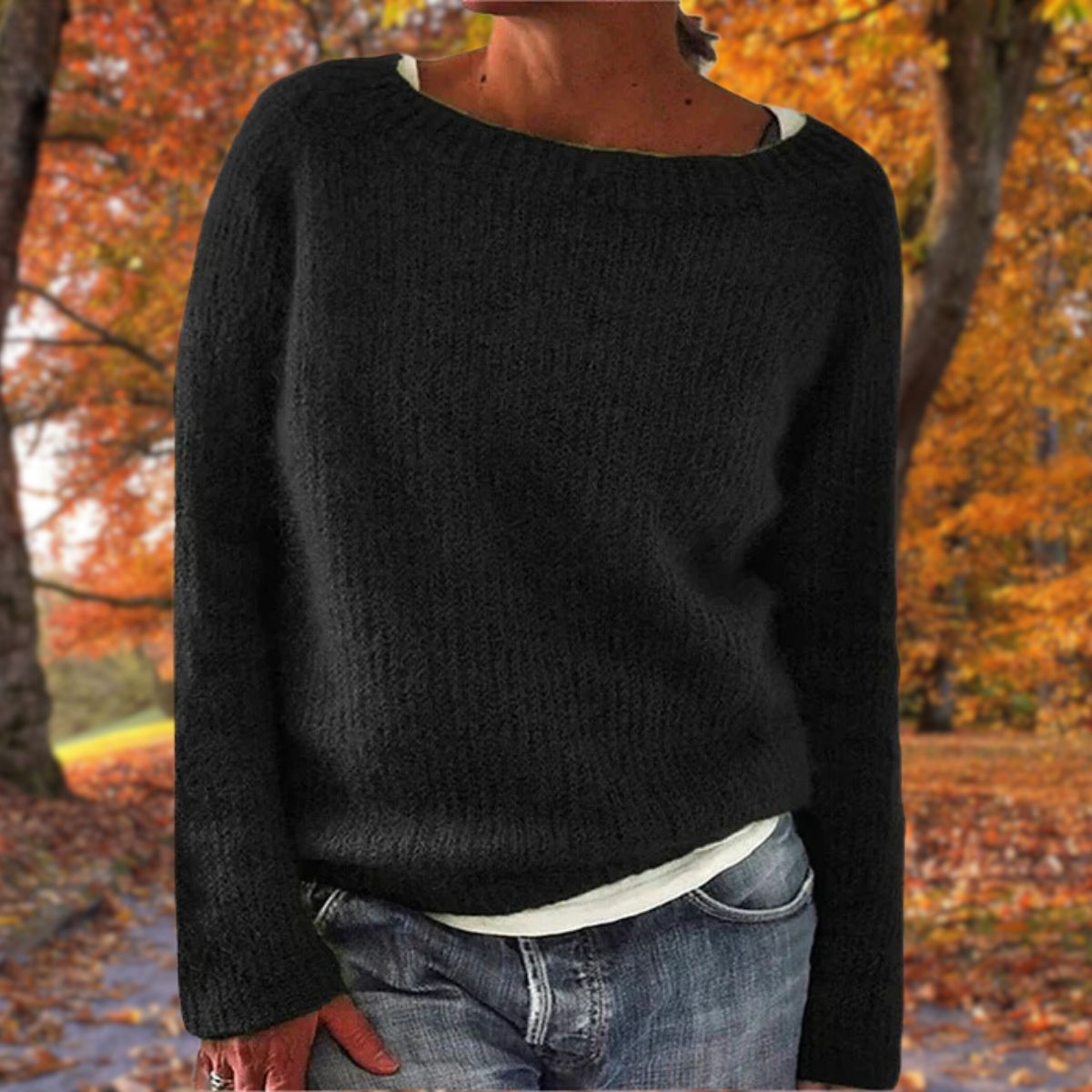 Luxe Dames Wollen Trui – Zachte Merinowollen Herfsttrui
