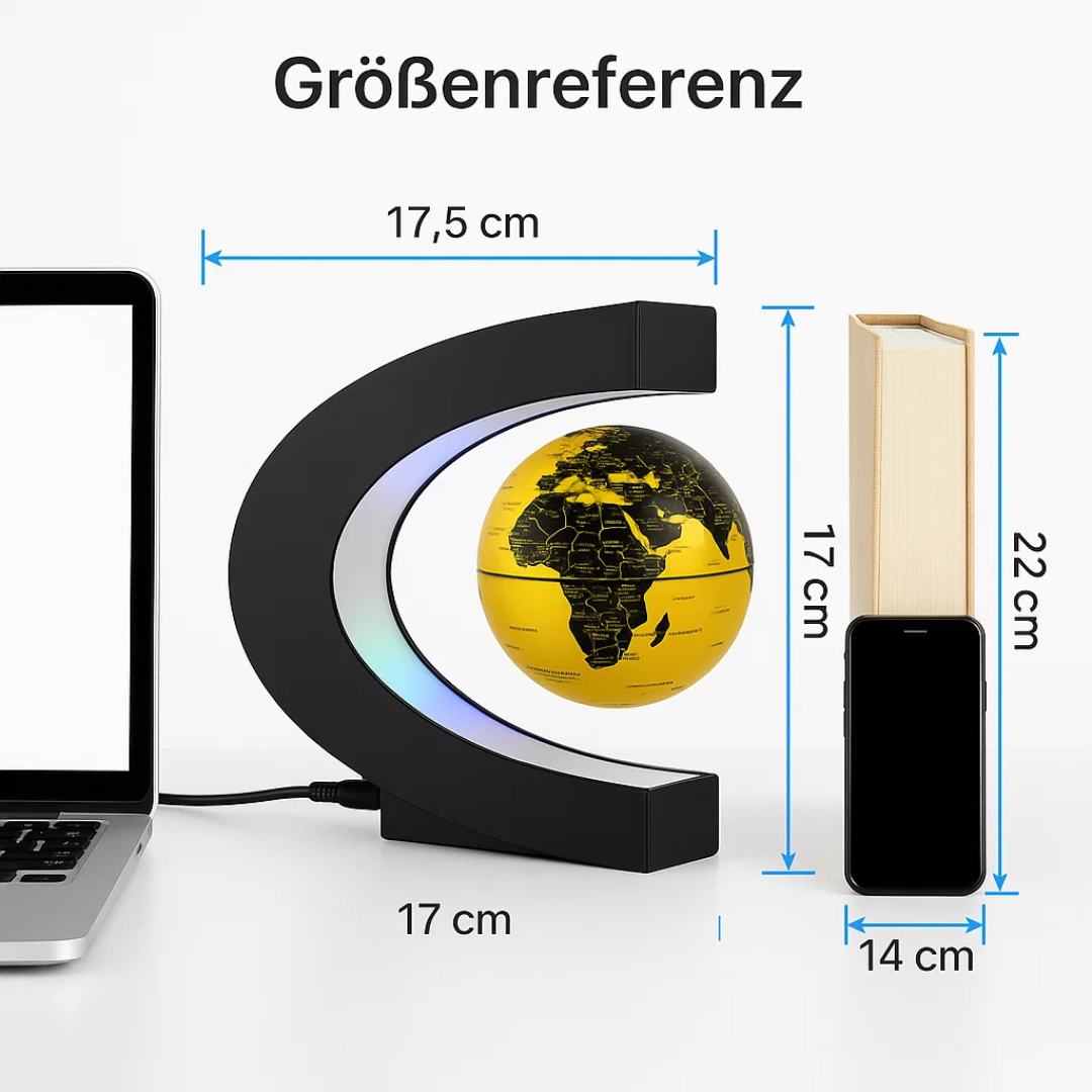 AstroGlobe LED Wereldbol – Zwevende Globe Lamp met Magnetische Ophanging