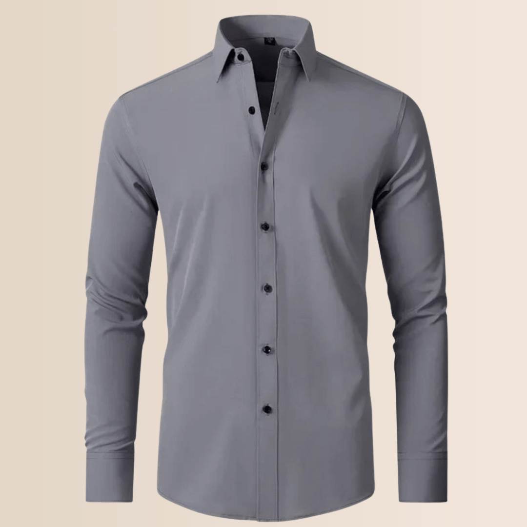 FormeFit Heren Stretch Overhemd – Wit Strijkvrij Business Shirt