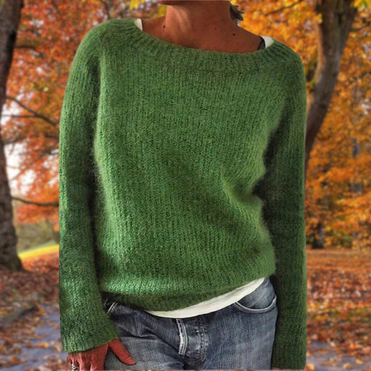Luxe Dames Wollen Trui – Zachte Merinowollen Herfsttrui