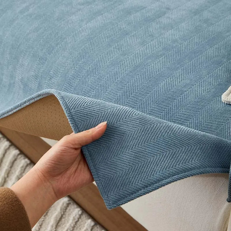 Luxe SofaSafe Chenille Bankbeschermer met Antislip & Visgraatdesign