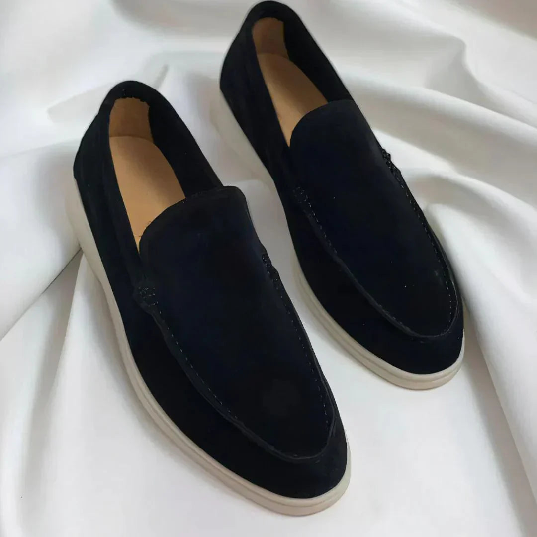 ZomerLuxe Heren Suède Loafers – Comfortabele Instappers met Gewatteerde Binnenzool