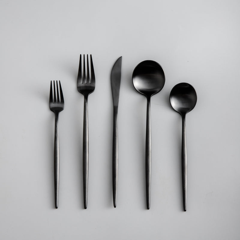 Minimalistisch Bestekset 20-Delig - RVS met Gouden Coating