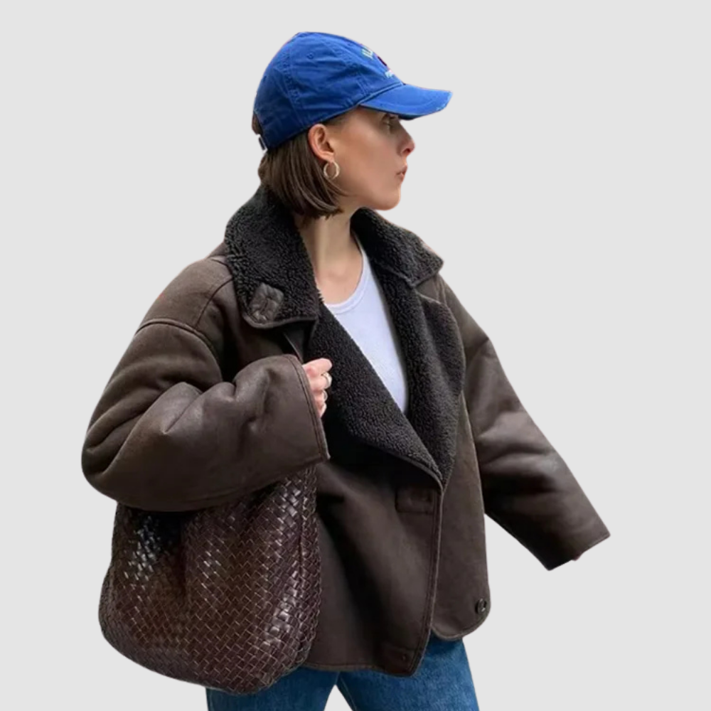Warme Bruinlook Winterjas – Comfortabele Duurzame Bescherming