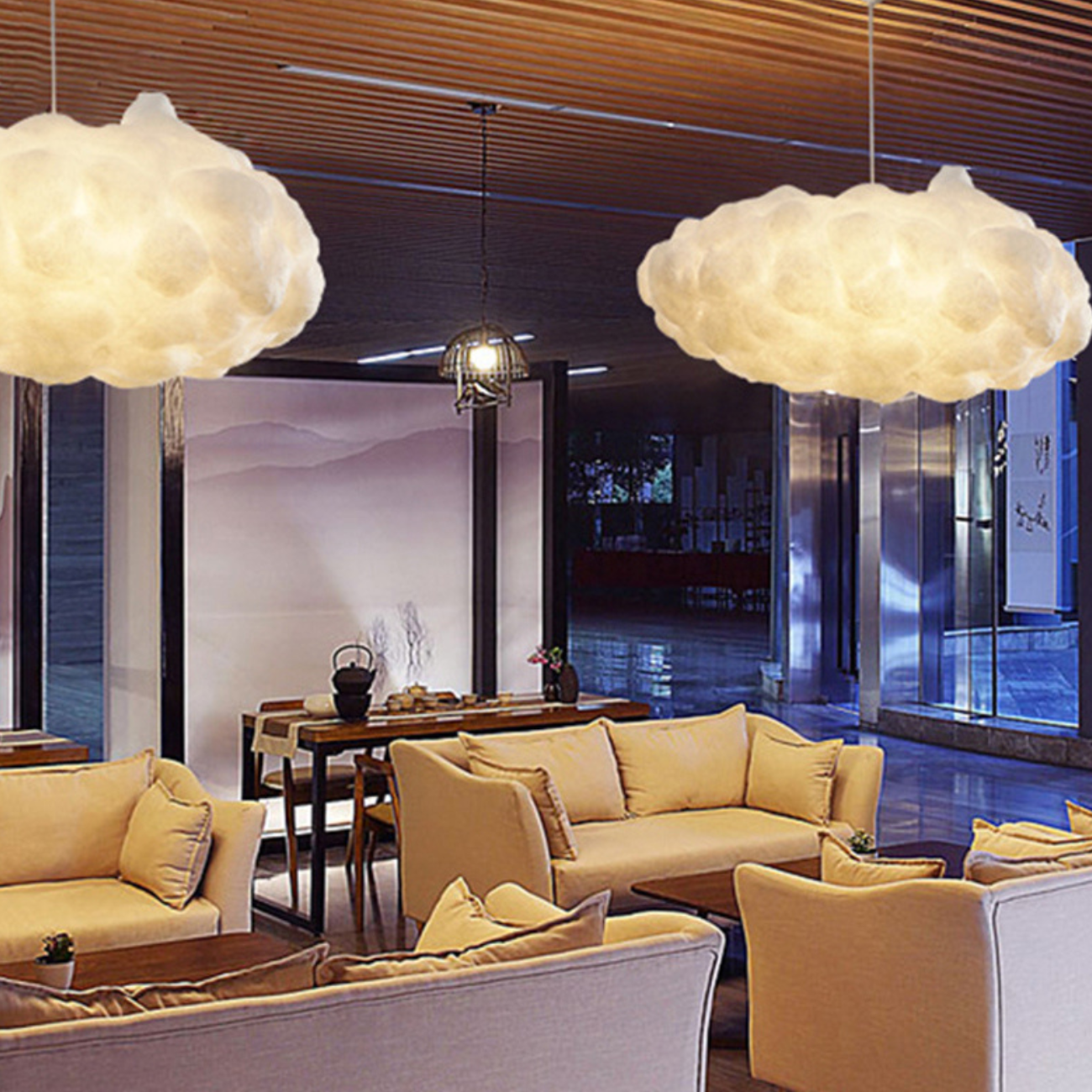 CloudyGlow Hanglamp – Zachte Verlichting in Wolkvorm voor Elk Interieur