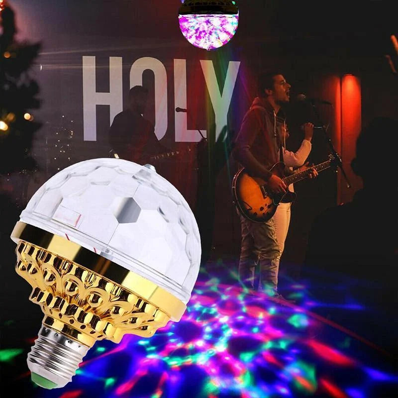 DiscoSpin LED Feestlamp – Roterende RGB Sfeerverlichting 3W