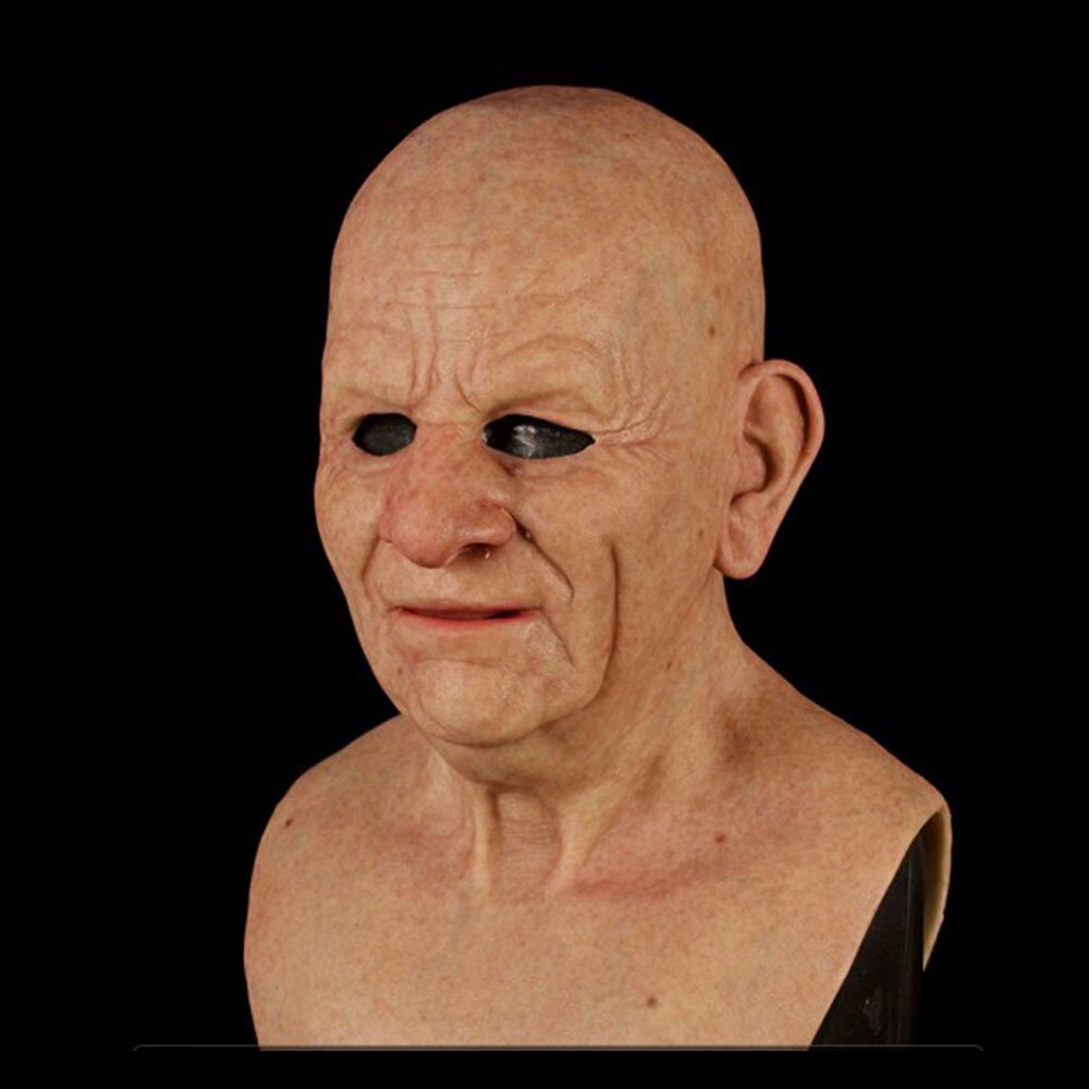Griezelig Oudeman Masker – Realistisch Latex Halloween Masker voor Volwassenen
