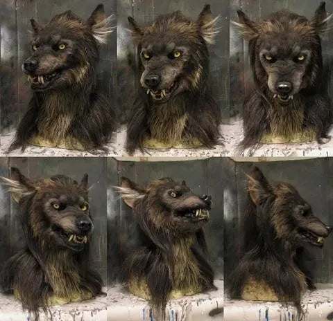 WolfMask Realistisch Weerwolfmasker – Halloween Kostuum voor Volwassenen van Siliconen en Kunstbont