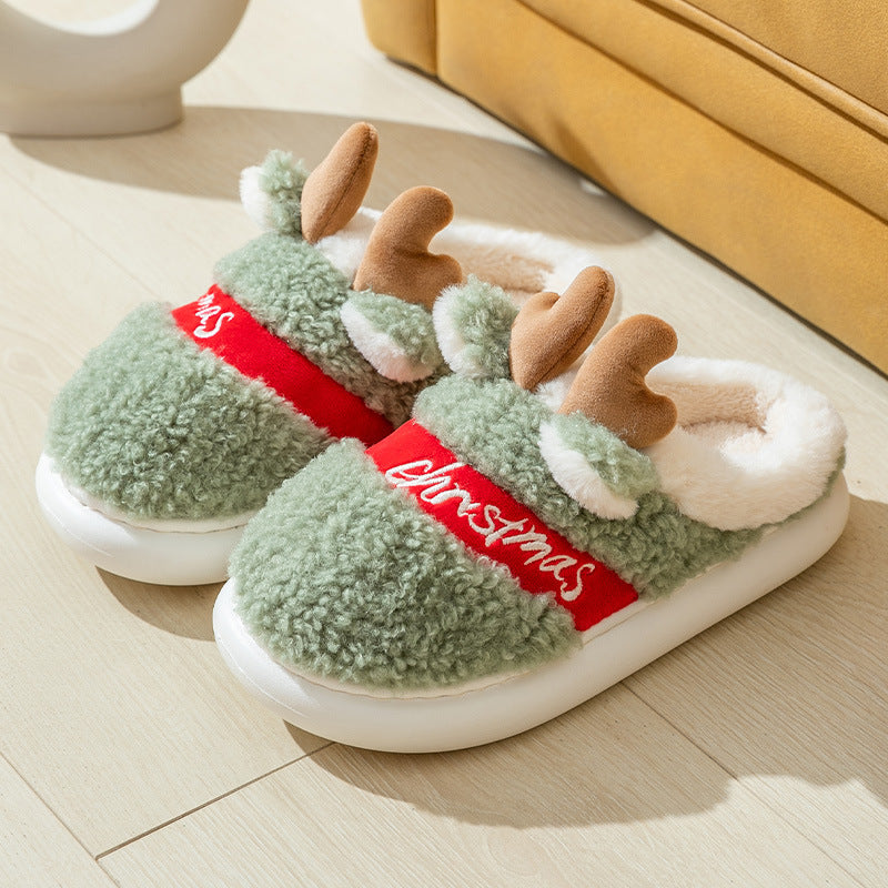 Warme Antler Kerstpantoffels voor Dames en Heren