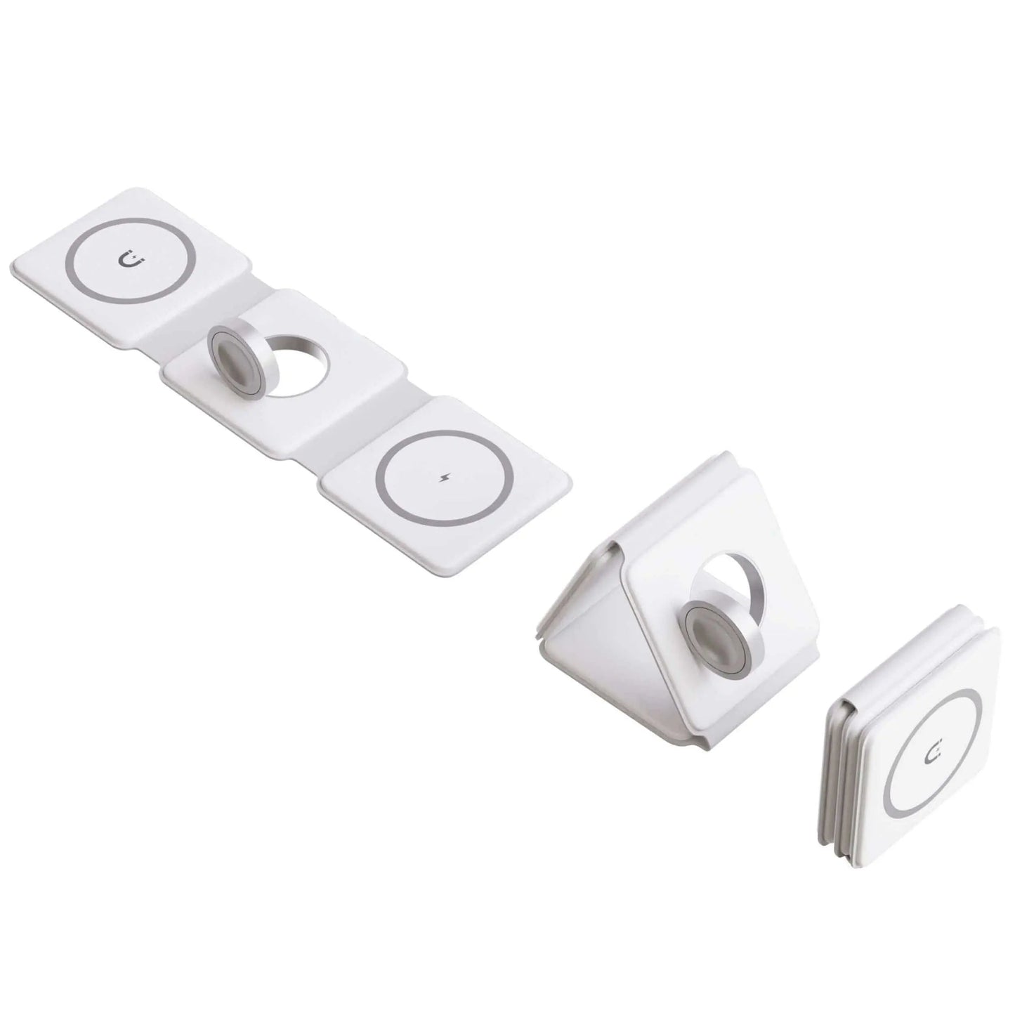 TriCharge Fold – 3-in-1 Opvouwbaar Draadloos Laadstation