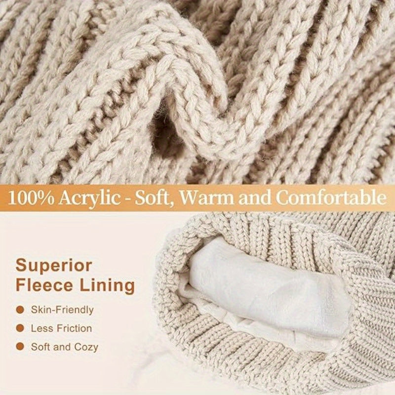 WinterWarm 3-in-1 Set – Muts, Sjaal en Touchscreen Handschoenen