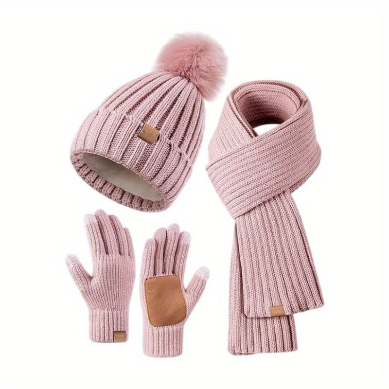 WinterWarm 3-in-1 Set – Muts, Sjaal en Touchscreen Handschoenen