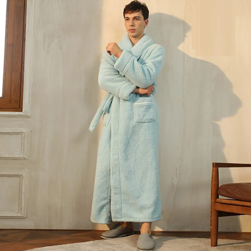Zachte Winter Badjas met Sjerp en Lange Mouwen – Warme Lounge Badjas – Dante WinterWrap