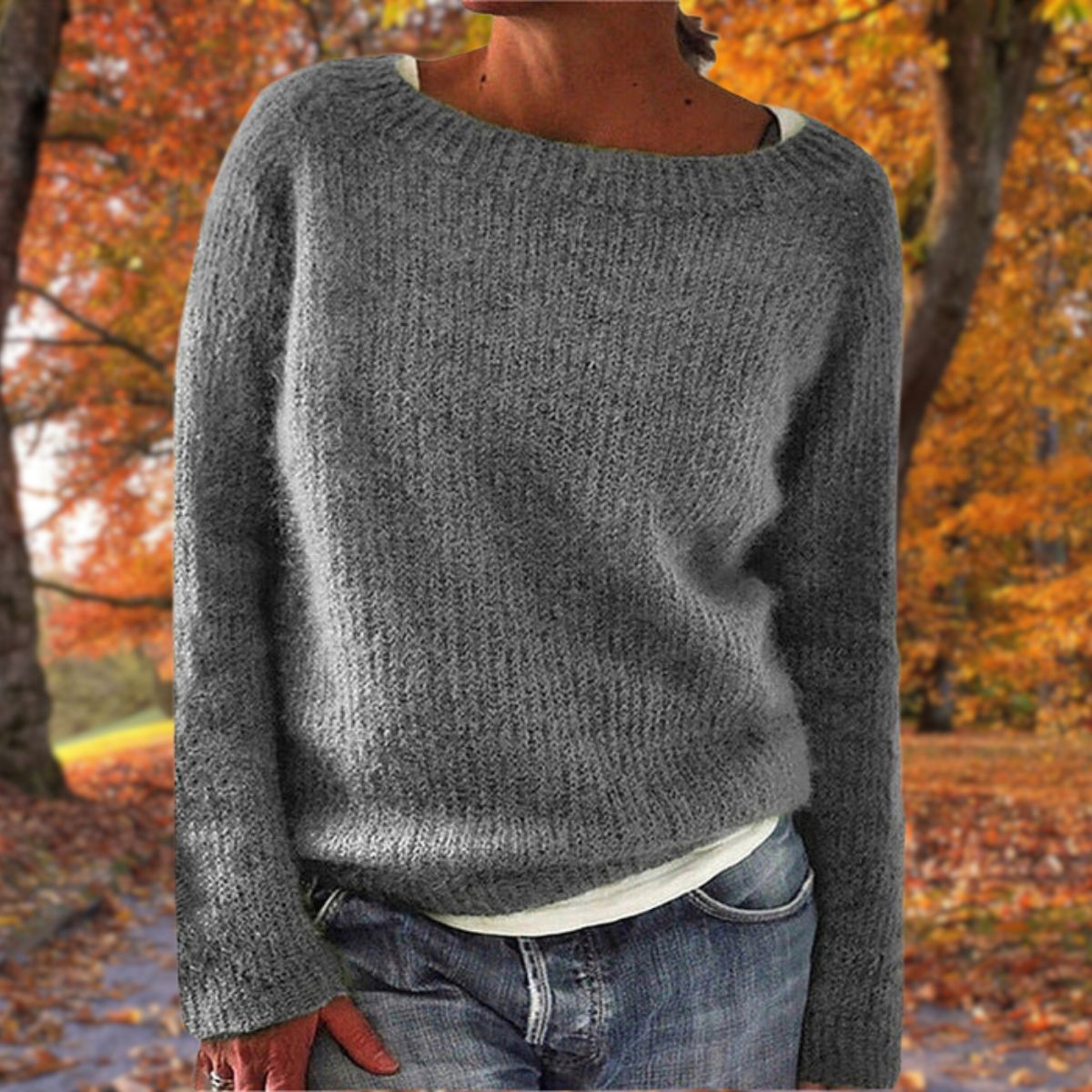 Luxe Dames Wollen Trui – Zachte Merinowollen Herfsttrui
