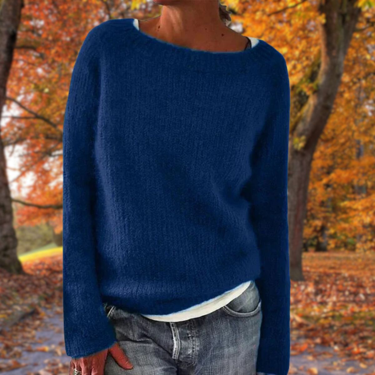 Luxe Dames Wollen Trui – Zachte Merinowollen Herfsttrui