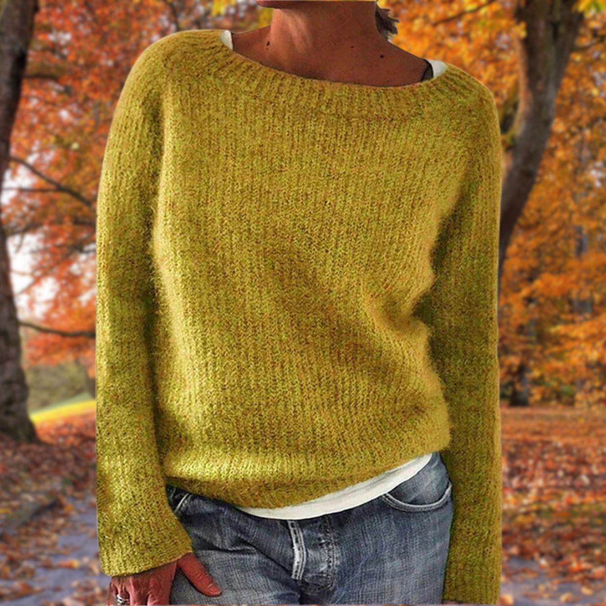 Luxe Dames Wollen Trui – Zachte Merinowollen Herfsttrui