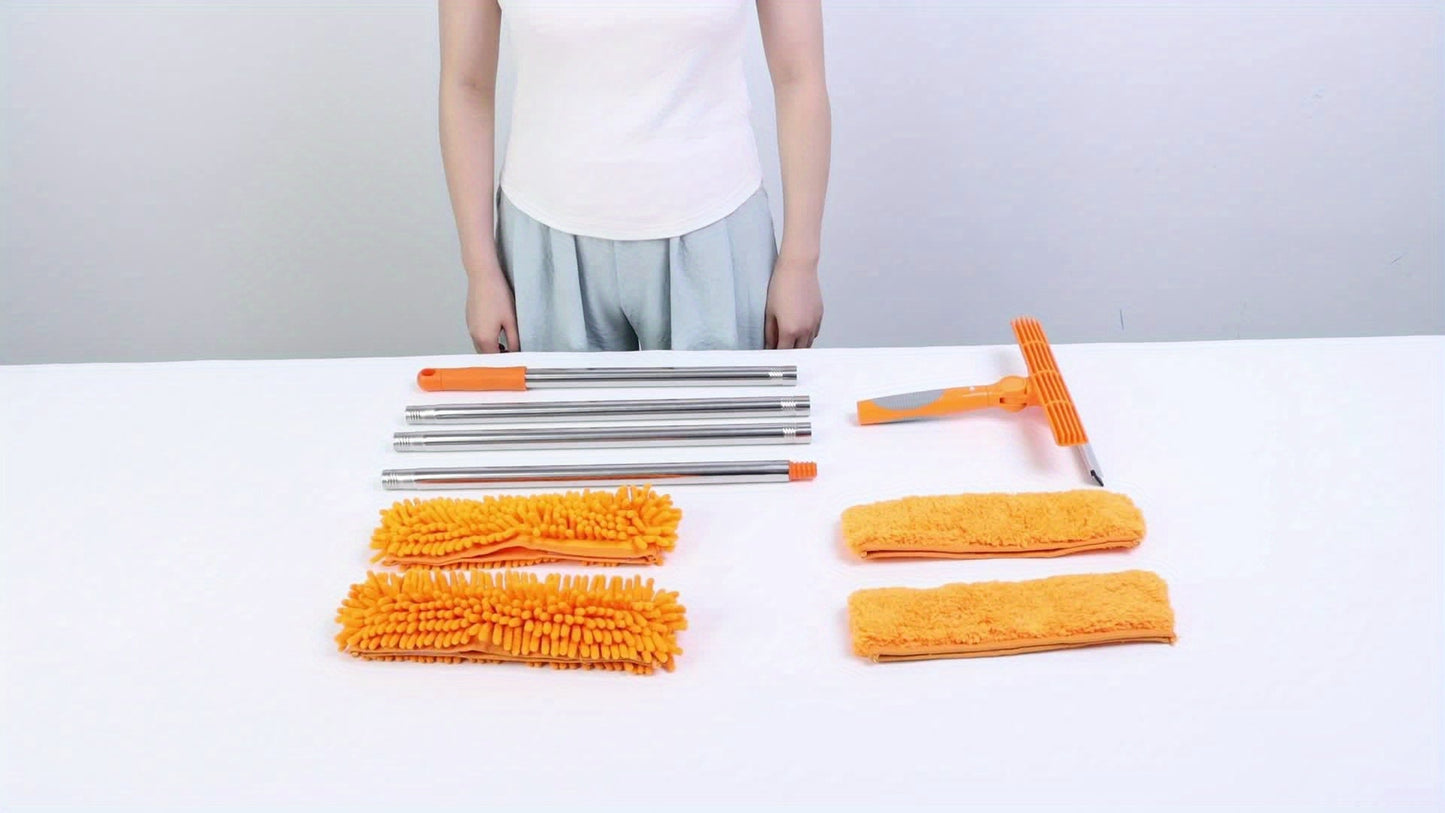 GlasheldereRaamreiniger – Professioneel 2-in-1 Telescopisch Ramen- en Glasreinigingssysteem