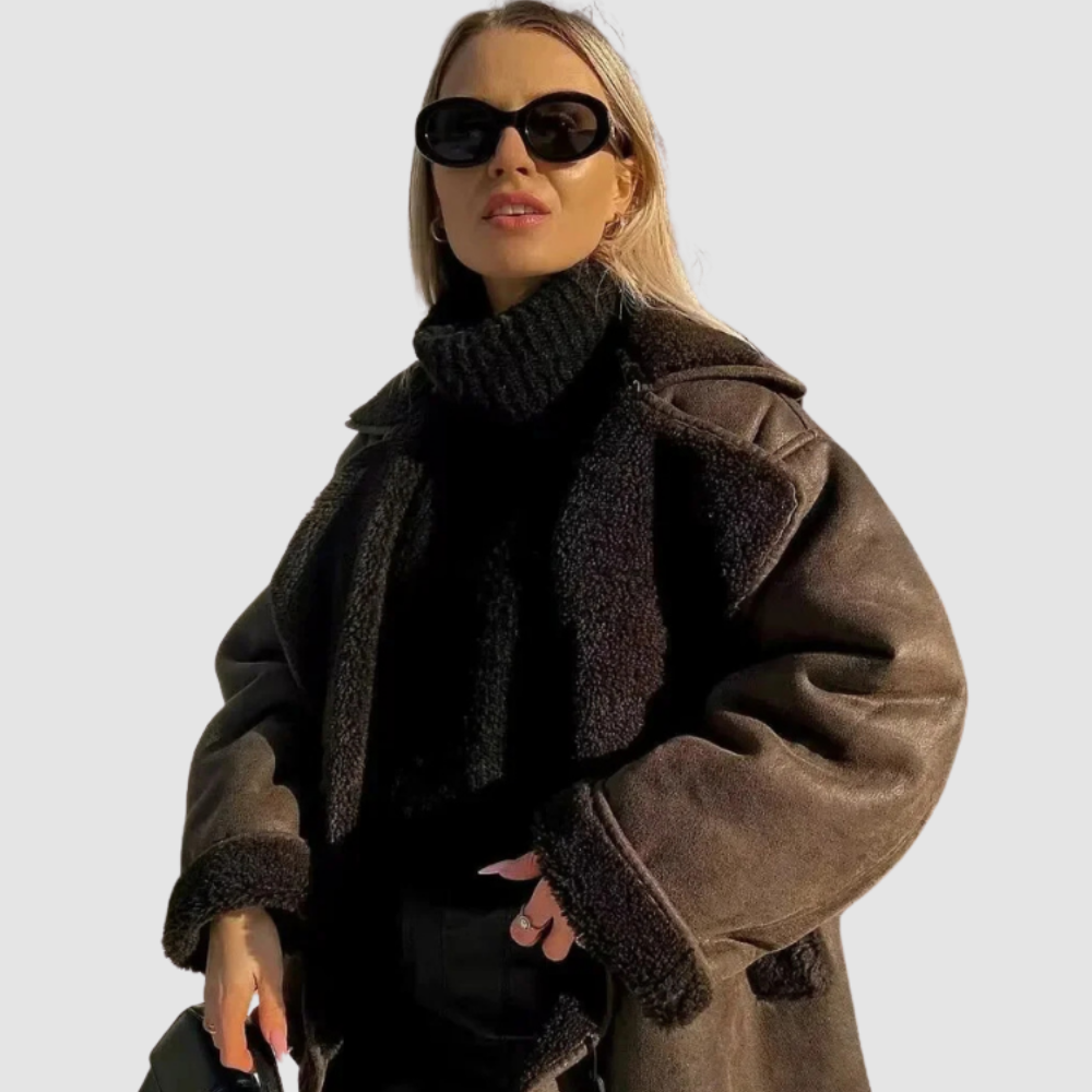 Warme Bruinlook Winterjas – Comfortabele Duurzame Bescherming